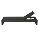 Black Acacia Wood Chaise Lounge by HouseOfZazla