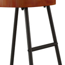 29.52" Stylish and Minimalist Bar Stools, Two-piece Counter Height Bar Stools, for Kitchen Island, Coffee Shop, Bar, Home Balcony, Dark Brown