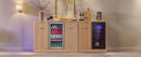 K&K 2-Piece Coffee Bar Cabinet with Fridge Space