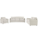 Cozy Upholstered Sofa Set For Living Room