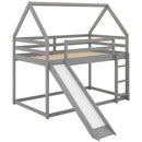 House Shape Bunk Bed With Slide And Ladder by HouseOfZazla