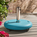 Wheelie - Round Umbrella Base with Stainless Steel Holder by HouseOfZazla