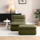 32" Bean Bag Chair with Ottoman