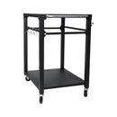 2-Tier Outdoor Grill Cart with Stainless Steel Top