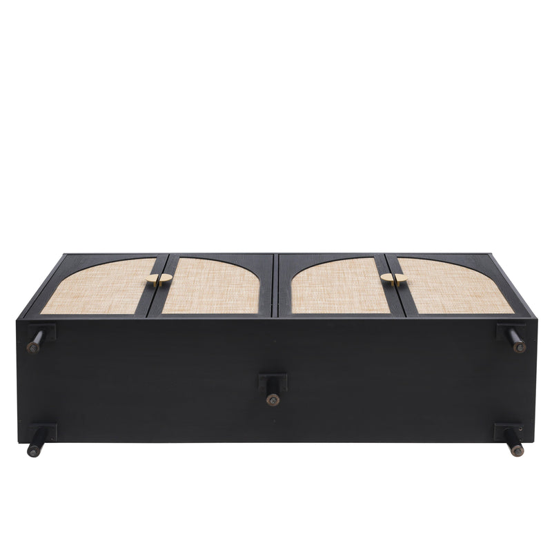 4 Door Cabinet, Suitable for Bedroom, Living Room, Study