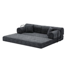 Modern 2 Tone Fabric Convertible Sleeper Sofa Bed by HouseOfZazla