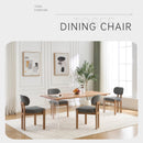 Dining Chairs With Ergonomic Backrest And Adjustable Feet (Set of 2)