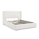 Functional Vertical Striped Bed With Gas Lift Storage by HouseOfZazla