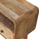 Curved Chestnut Console Table by Unique Piece Furniture
