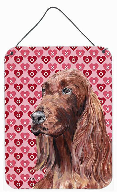 Irish Setter Valentine's Love Aluminium Metal Wall or Door Hanging Prints