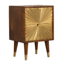 Manila - Nightstand - Brown / Gold by Unique Piece Furniture