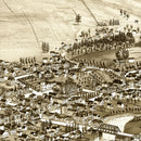 Vintage Map of Delhi, New York 1887