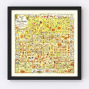 Vintage Map of Hollywood, California 1928