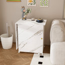 4 In 1 Folding Sewing Table With Lockable Wheels, Multi Functional Craft Station - White by Unique Piece Furniture