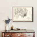Vintage Map of San Francisco, California 1857