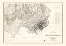 Vintage Map of San Francisco, California 1857