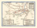 Vintage Subway Map of London 1921