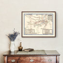Vintage Subway Map of London 1921