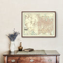 Vintage ABC Pathfinder Railway Guide Map 1902