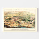Vintage Map of Yellowstone National Park 1904