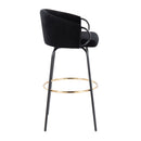 Claire - Contemporary / Glam Barstool With Footrest (Set of 2) by HouseOfZazla