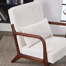 Accent Chair With Pillow And Wood Frame by HouseOfZazla