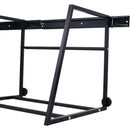 Heavy Duty Adjustable Garage Wall Multi-Tire Rack Storage - Black by HouseOfZazla