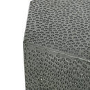 Modern Hammered Iron Geometric End Table by HouseOfZazla