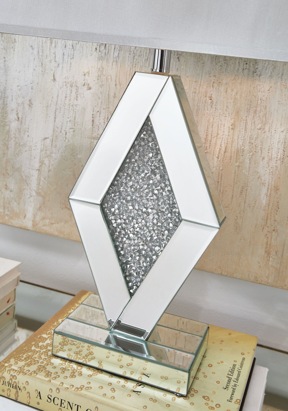 Prunella - Mirror Table Lamp  - Silver Finish, photo 2 of 4