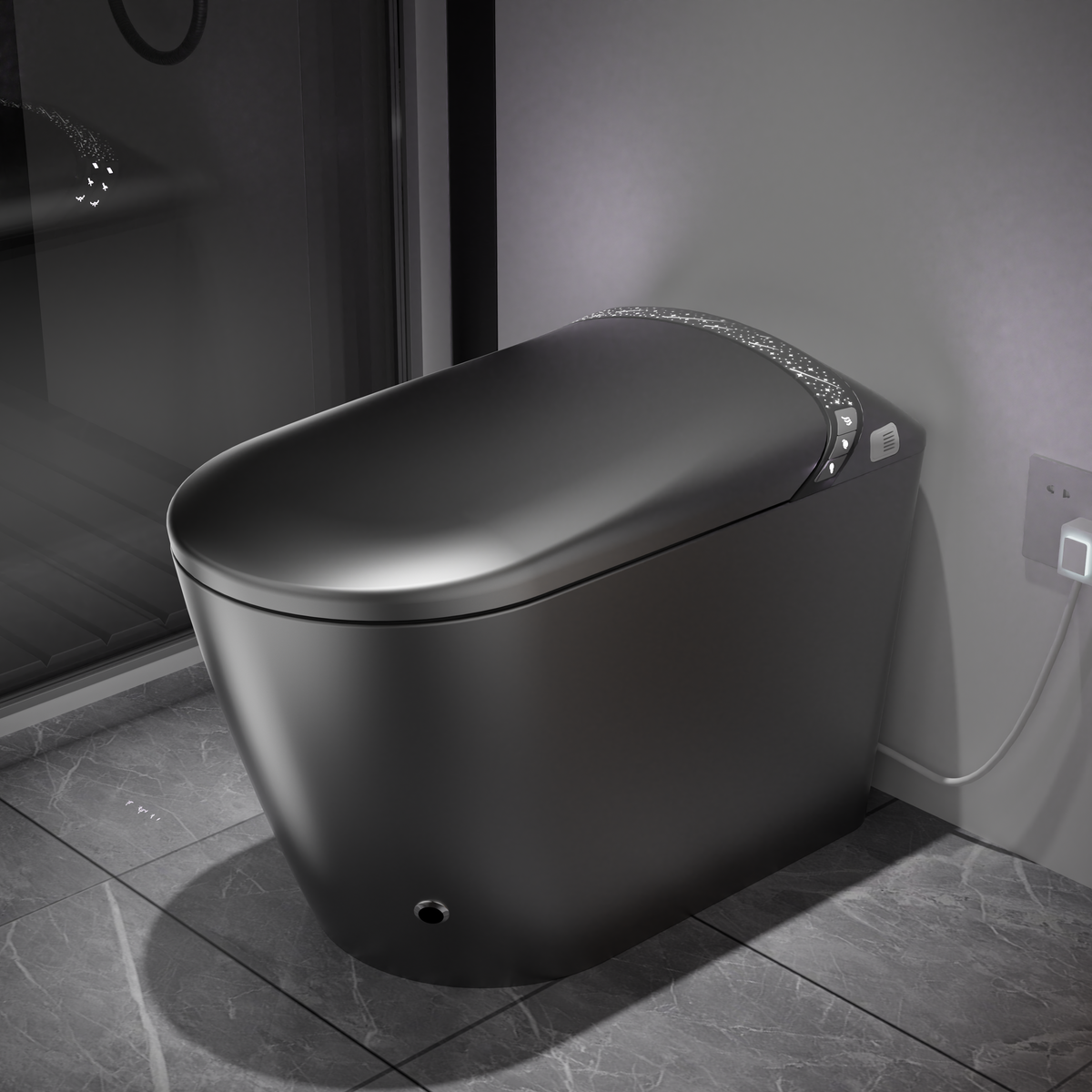 Starry Night Light Smart Toilet with Built-In Bidet, photo 3 of 8