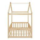 Bed House Bed Frame With Fence