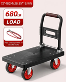Heavy Duty Folding Platform Cart-350/660/820 lb-Flatbed Hand Truck with Strap by 2Dropme