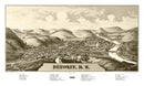 Vintage Map of Deposit, New York 1887