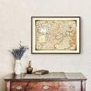Vintage Pictorial Map of Boston, MA 1938