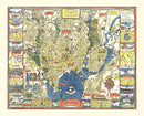 Vintage Map of New Haven, Connecticut 1928