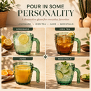 Cactus Stackable Glasses, Set of 6-10 oz