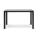 5 Pieces Dining Table Set For 4, Kitchen Room Tempered Glass Dining Table, 4 Faux Leather Chairs - Black by HouseOfZazla