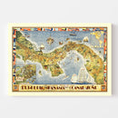 Pictorial Map of Panama 1939
