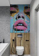 Glamour Girl Abstract Wall Mural Wallpaper.
