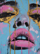 Glamour Girl Abstract Wall Mural Wallpaper.