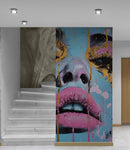 Glamour Girl Abstract Wall Mural Wallpaper.