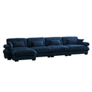 Super Comfort Oversized Modular Sectional Sofa With Movable Ottoman by HouseOfZazla