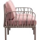 Patio indoor/ outdoor garden 2 single sofa armchairs plastic with soft cushion Weather waterproof chair Sectional Furniture for Balcony Garden Pool Lawn Backyard morden design sitting room sofa table