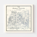 Vintage Map of Panola County, Texas 1897