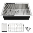 Kitchen Sink Drop In, Stainless Steel Single Bowl, Topmount