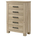 Sansome - 5 Drawer Bedroom Chest - Oak by HouseOfZazla