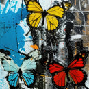 Butterflies Graffiti Style Wallpaper Mural.