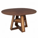 43.3"-59.05" Extendable Round Dining Table for 4-6