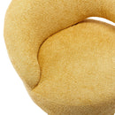 360 Degree Swivel Cuddle Barrel Accent Chairs, Round Armchairs with Wide Upholstered, Fluffy Fabric Chair for Living Room, Bedroom, Office, Waiting Rooms