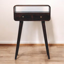 Solid Wood Curved Console Table by HouseOfZazla